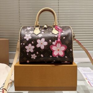 LV x Takashi Murakami Speedy Bandoulière 25 Cherry Blossom.